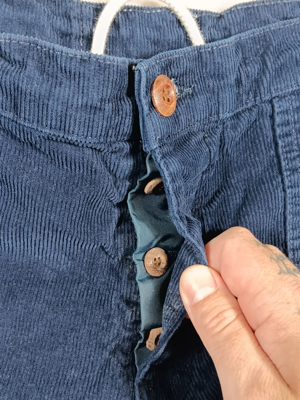 Birdwell Beach Britches Shorts Mens 36 Blue Classic Corduroy 5